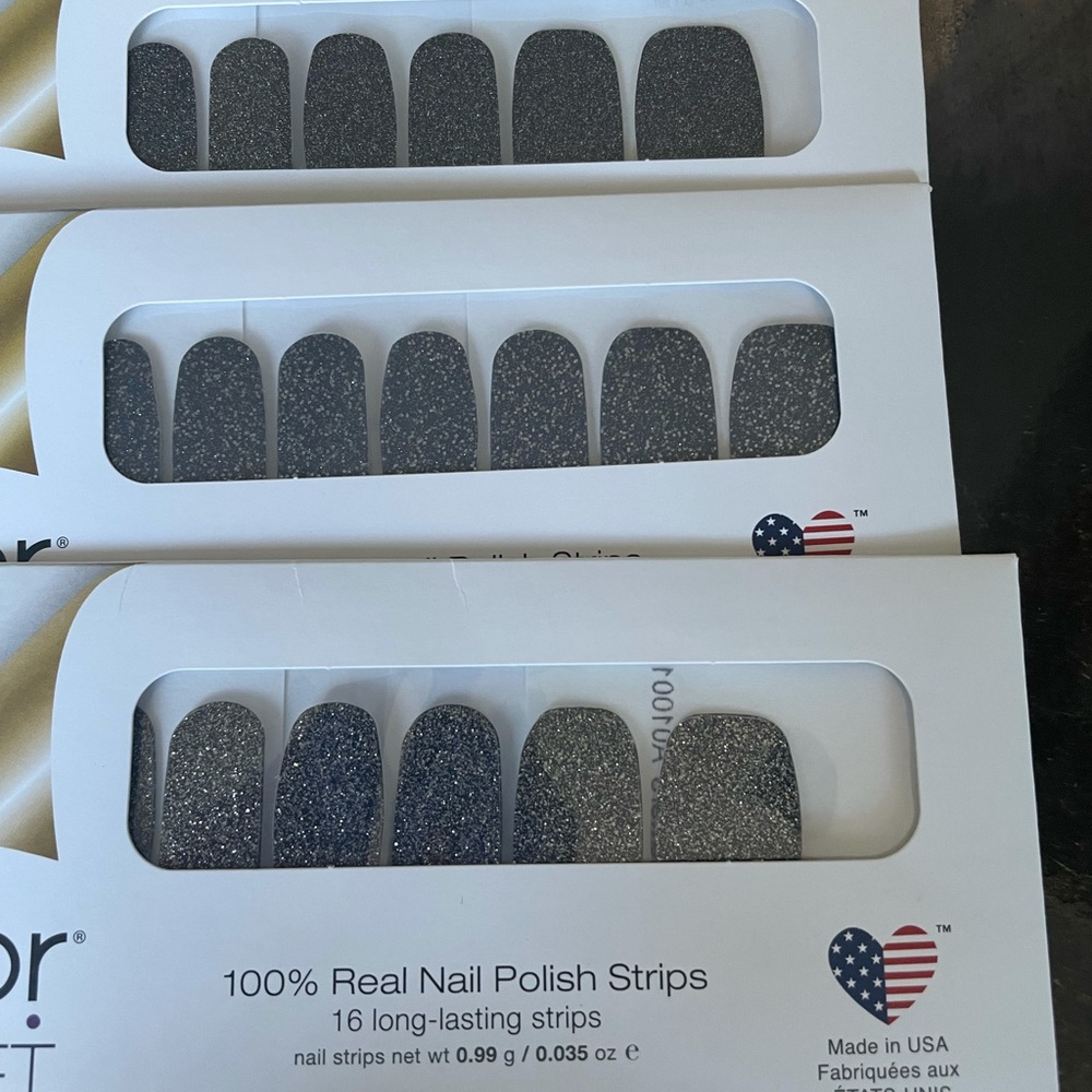 Colorstreet lot of 3 dark glitters